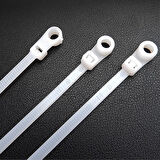 PM-26331 DELİKLİ BEYAZ KABLO BAĞI 3.6X200MM