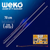 UNIVERSAL 3LÜ KESİLEBİLİR 70 CM 2 X ÇUBUK ELED + DRIVER