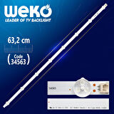 32 ROW2.1 REV 0.9 1 A2-TYPE 6916L-1106A - 63.2 CM 8 LEDLİ - ALÜMİNYUM TABANLI