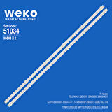 6034 36840X2 SJ.YM.D3200501-3030AS-M 1.14.MD320167 200508 2 ADET LED BAR