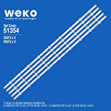 6354 35073X5 35074X5 LG INNOTEK DRT 3.0 49 A/B TYPE BİRLEŞTİRİLMİŞ LED KODU 102,5 CM 5 ADET LED BAR