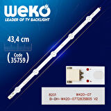42 ROW2.1 REV 0.6 1 R2-TYPE 6916L-1217A - 43.2 CM 5 LEDLİ -