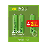 2600 MAH AA KALEM 6LI ŞARJLI PİL 4+2 PAKET FİYATI