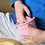 Ham+hüp Pipetli Silikon Bardak Seti Pinky Pink / Velvet Rose