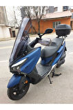 Kymco Xtown 250 İ Siperlik Ön Cam 2020 2024 Model 83cm Açıkfüme Renkli 4mm UZUN CAM