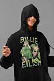Billie Eilish Baskılı Unisex Oversize Şarkıcı Hoodie