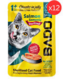 BADO KISIRLAŞTIRILMIŞ KEDİLER İÇİN SOMONLU YAŞ MAMA 12 Lİ (85GR)