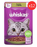 Whiskas Kuzulu Yaş Kedi Maması 12 Adet (85gr)