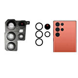 Galaxy S22 Ultra S908 İle Uyumlu Kamera Camı İthal Full Set