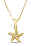 Deniz Yıldızı Altın Kolye