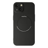 hediyelik Apple İphone 14 Plus Kılıf Jack Magneticsafe Lens Silikon - Siyah