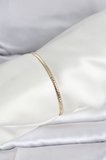 hediyelik CM 14K Gold Renk Yassı Zincir Model Kadın Bileklik