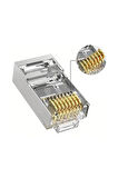 20 Adet Yeni Nesil Metal 3 Micron Gold Plated Cat5/Cat6 RJ45 Konnektörü 8P8C Ethernet Kablo Ucu Jack