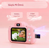 Çift Lens Selfie Kamera Dijital Çocuk Kamerası 20MP  1080P HD