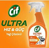 Cif Ultra Hız & Güç Yağ Çözücü Sprey Leke Ve Kir Çıkarıcı 1000 ml