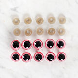 Loren 14 Mm Pembe 5 Çift Amigurumi Göz