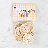 Loren Crafts Handmade 8'Li Düğme - 1615