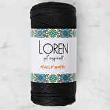 Loren Macrame Siyah El Örgü İpi - Rm 001 - 34323