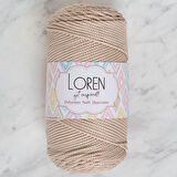 Loren Polyester Macrame Taş Rengi El Örgü İpi - Lm005 - 34428