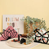 Loren Lotus Siyah Metal Peçetelik