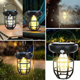 Buffer® Solar Kamp Feneri – Güneş Enerjili, Otomatik Şarj Ve Gece Işığı, Taşınabilir Ve Asılabilir L