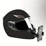 Buffer® Motorsiklet Kask Önü Takılan Telefon Tutucu Aksiyon Kamerası Takılabilen Aparat