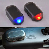 Buffer® Araç İçin Caydırıcı Solar Enerji İle Şarj Olan Güçlü Yapışkanlı Işıklı Plastik Mini Alarm