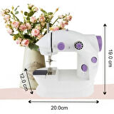 Buffer® Pratik Taşınabilir Elektrikli Veya Pilli Seyahat Tipi Hız Ayarlı Kademeli Dikiş Makinesi