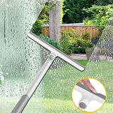 Buffer® 360 Derece Döner Başlıklı Cam Sil Çok Amaçlı Pratik Cam Ayna Fayans Silme Aparatı