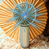 Buffer® Masa Üstü Standlı Usb Ile Şarj Olabilen 3 Ayarlı Fan Modlu Çanta Tipi El Fanı