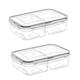 Buffer® 2 Bölmeli 1+1 Litre Kilitli Kapaklı Erzak Saklama Kabı Lc-525