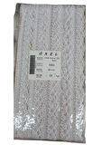 Dantel Polyester Sanal Tül Bant Beyaz 15 Metre En 6 Cm On-1661-B