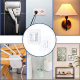 Buffer® Eşya Sabitleme Askısı 10 Çift Şeffaf Çift Taraflı Yapışkanlı Geçmeli Klips