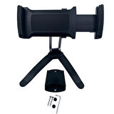 Buffer® 360 Derece Dönebilen Mutfak Masaüstü Telefon Tablet Tutucu Ayarlanabilir Esnek Ayaklı Metal