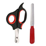 Buffer® Evcil Hayvan Tırnak Makası Ve Törpü Seti Manikür Pedikür Pati Bakım Aleti Kaymaz Sap