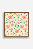 Çiçek Ahşap Çerçeveli Tablo
