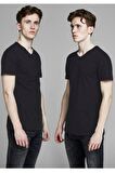 Jack & Jones Beyaz 2li Paket V Yaka Tshirt - 12133914