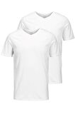 Jack & Jones Beyaz 2li Paket V Yaka Tshirt - 12133914