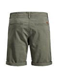 Jack & Jones Erkek Regular Fit Haki Chino Şort - 12165604