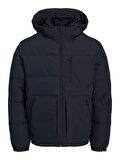 Jack & Jones Erkek Fonksiyonel Kapüşonlu Şişme Mont  - 12258416