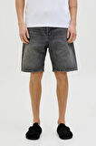 Jack & Jones Erkek Jjıtony Rahat Kesim Siyah Jean Şort - 12269533
