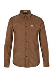 Wrangler Erkek Regular Fit 100% Pamuk Kahverengi Gömlek - W5A14A211