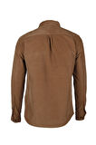 Wrangler Erkek Regular Fit 100% Pamuk Kahverengi Gömlek - W5A14A211