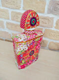 Lilyum Desen Porselen Parfüm Şişesi 240ml Medium 16cm