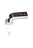 Carg7 Bluetooth Araç Fm Transmitter Usb Girişli Beyaz Android Ios Cihazlar Uyumlu+AUX kablo