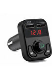 G9 Bluetoot Transmitter Fm Verici Microsd Giriş 2.4A Şarj