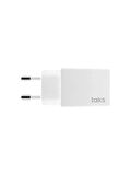  TS01 Seyahat şarj aleti 1.5A + MicroUSB kablolu Beyaz