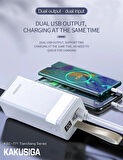 KAKUSİGA 40000 Mah 3 Portlu Powerbank 22.5w Hızlı Şarj Desteği Taşınabilir Şarj Cihazı
