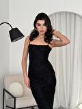 Lande İp Askılı Elbise