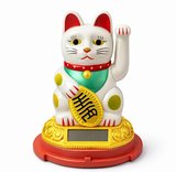 Güneş Enerjili Sallanan Şans Kedisi - Maneki Neko Alk